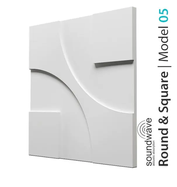 Panel Ścienny Ozdobny 3D Round&Square