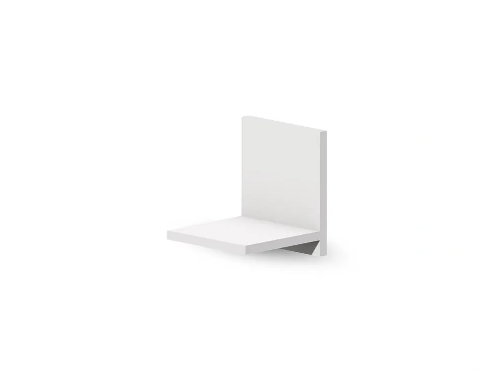Półka mini do paneli bazowych Clickform - Biały RAL 9003 – Murso