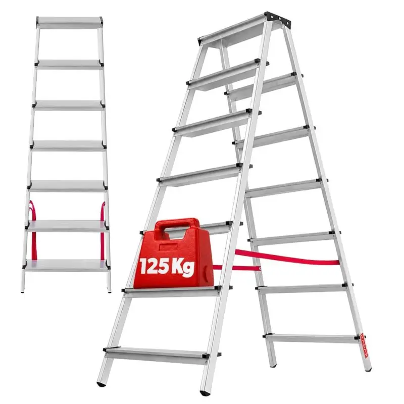 Drabina aluminiowa dwustronna Telti 7 stopni
