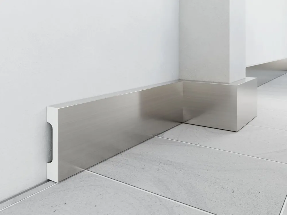 Listwa przypodłogowa kolor aluminium LPC-23A