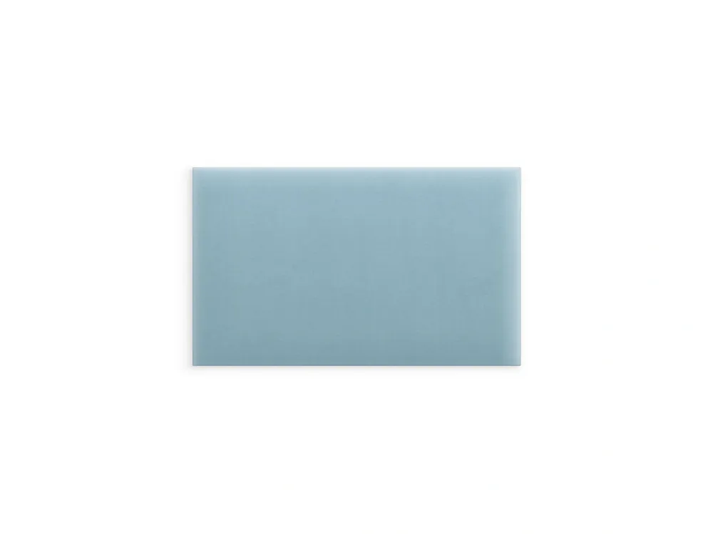 Błękitny panel tapicerowany 50x30 Magic Velvet prostokąt