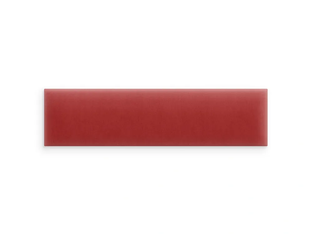 Czerwony panel tapicerowany 80x20 Magic Velvet prostokąt