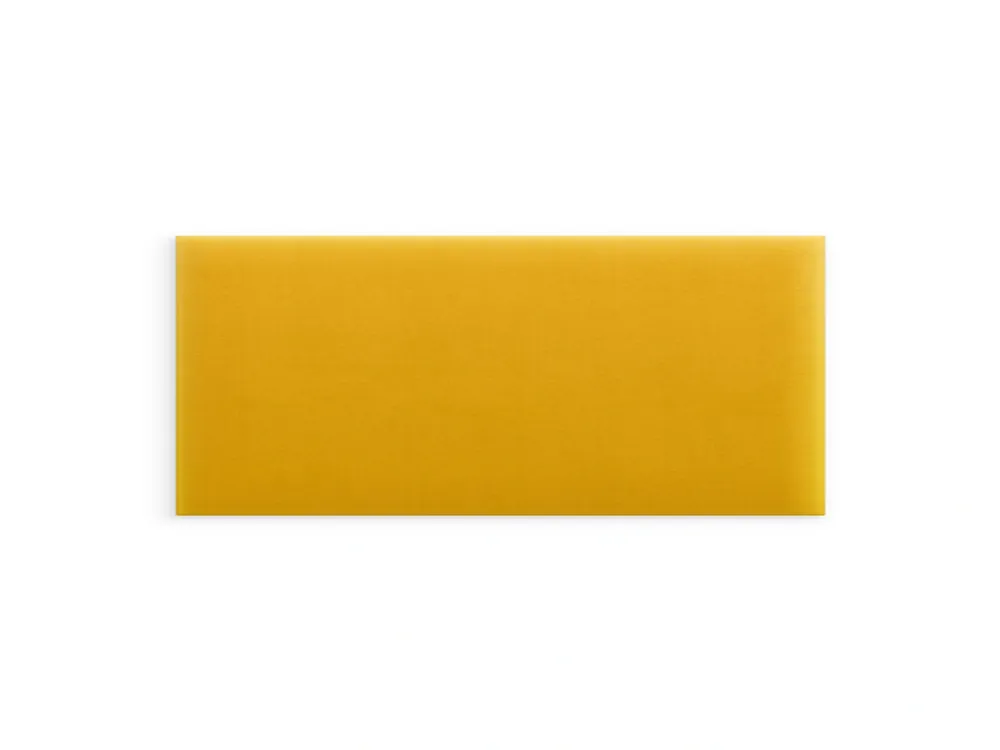 Panel ścienny tapicerowany Żółty Magic Velvet 70x30 prostokąt
