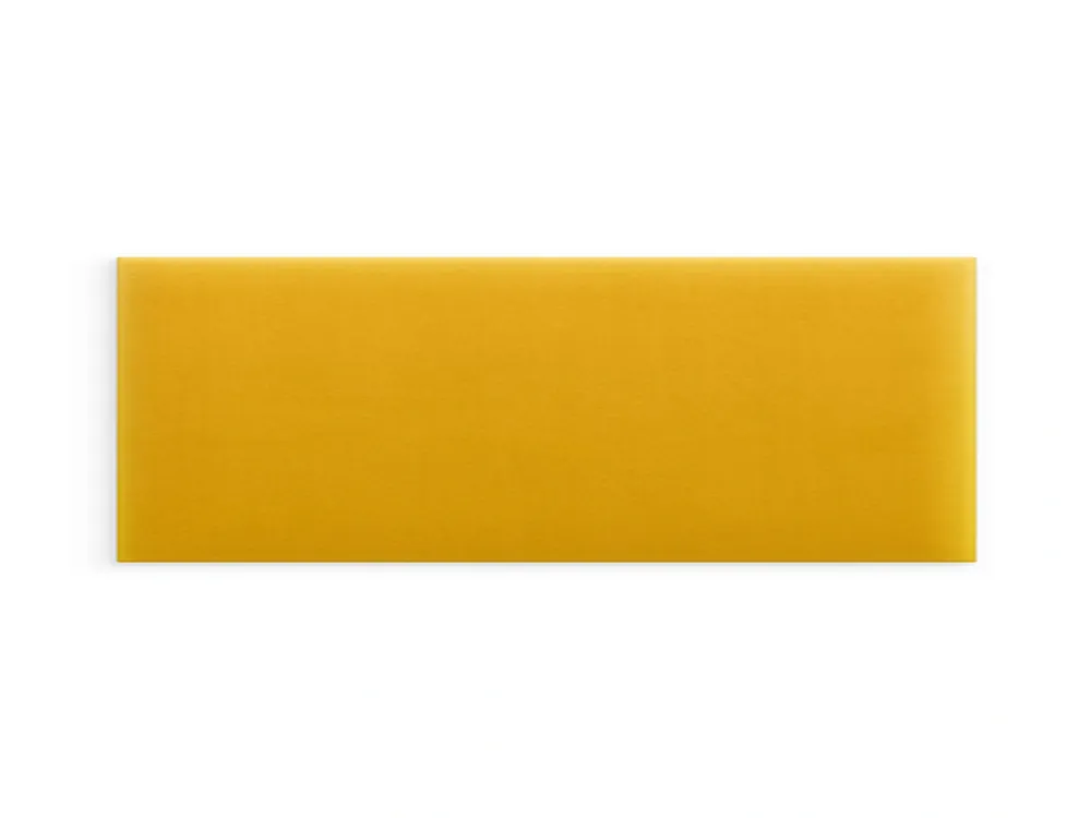 Panel ścienny tapicerowany Żółty Magic Velvet 90x30 prostokąt