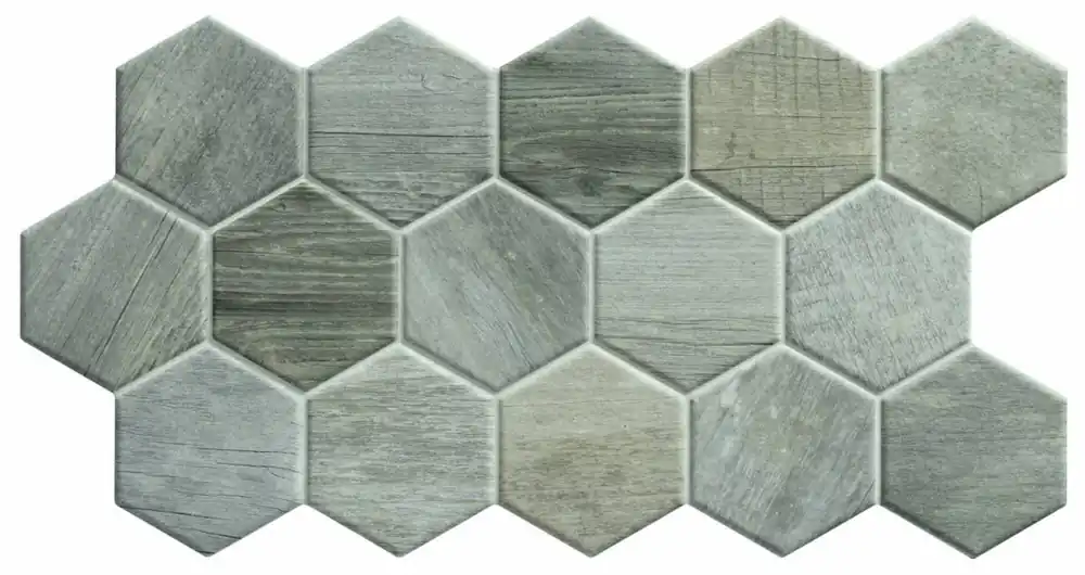 Sequoia Hex Ash 26,5x51 płytki heksagonalne gresowe